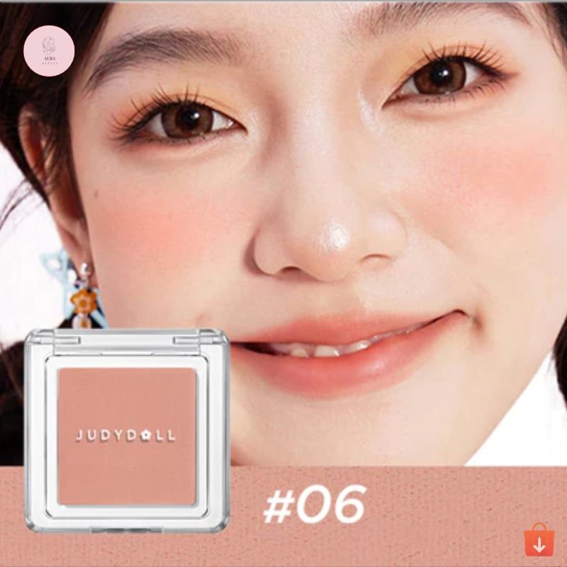 Phấn Má Hồng JUDYDOLL Pretty Blush Powder Màu Đơn Sắc Trọn Bộ Bảng Màu Aura Beauty