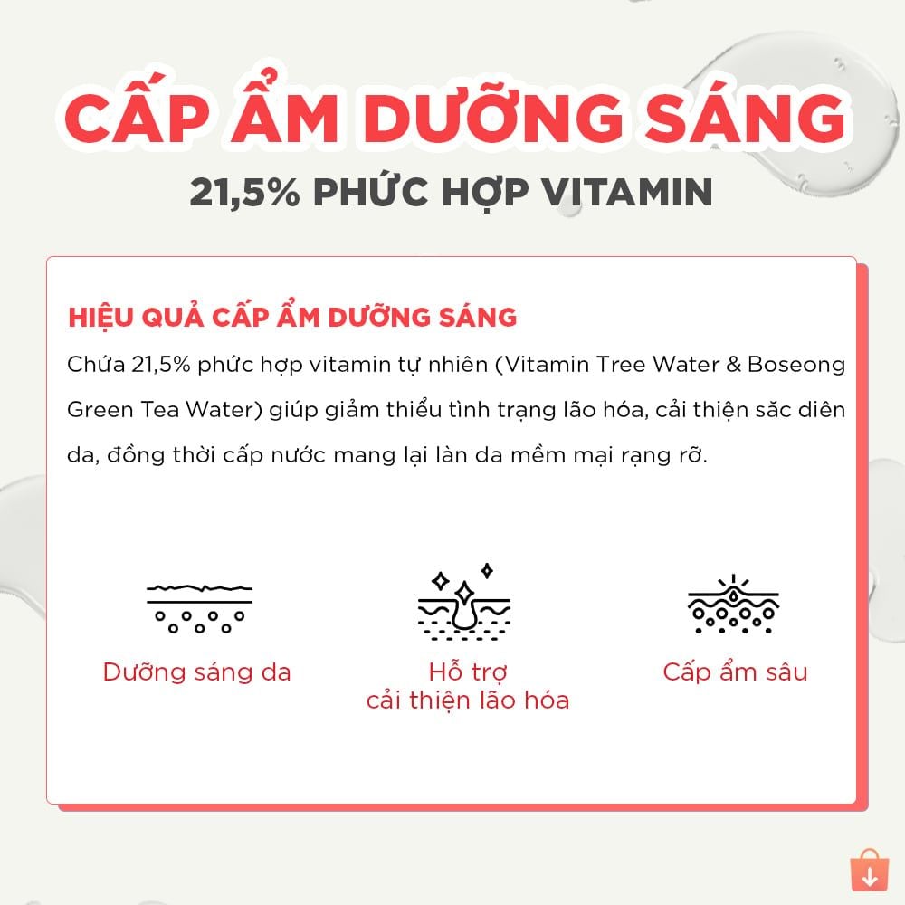 Mặt nạ cấp ẩm, dưỡng sáng đều màu da By Wishtrend Natural Vitamin 21.5% Enhancing Sheet Mask 23ml