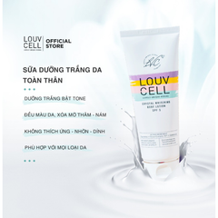 Kem dưỡng ẩm trắng da body Louv Cell Crystal Whitening Body Lotion 120ml (Tuýp)