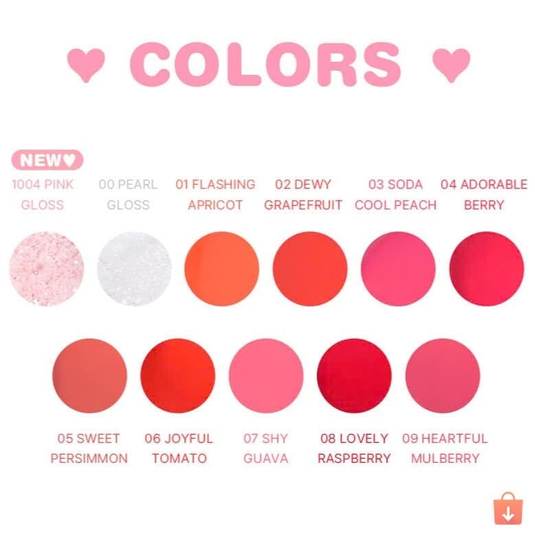 Son tint bóng căng mọng đôi môi Colorgram Fruity Glass Tint 3g
