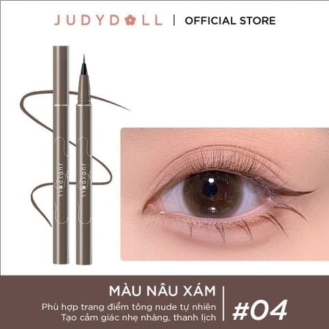 Bút kẻ mắt nước JUDYDOLL Siêu mảnh Slim liquid eyeliner Chống nước Lâu trôi Không lem 0,014mm