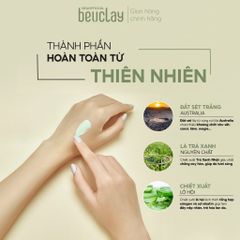 Mặt nạ đất sét BEUCLAY trà xanh sáng da, se khít lỗ chân lông, kiểm soát dầu, hỗ trợ giảm mụn cám mụn đầu đen