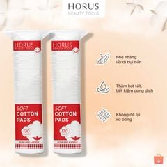 Bông Tẩy Trang Horus Soft Cotton Pads 120 Miếng