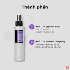 Nước hoa hồng COSRX chứa AHA/ BHA tẩy tế bào chết làm sáng da giảm mụn hiệu quả 150ml