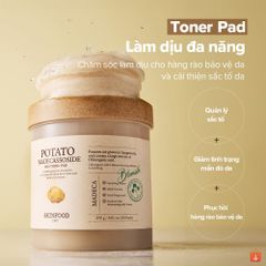 Toner Pad làm dịu và sáng da SKINFOOD Potato Madecassoside (Hộp 60 miếng)