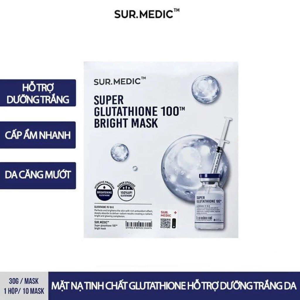 Mặt Nạ Dưỡng Trắng Sur.Medic Bright Glutathione/Repairing Mask 30g