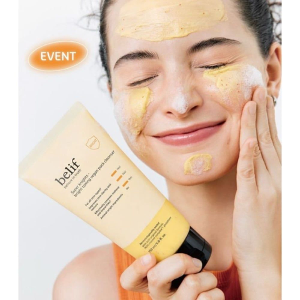 Sữa rửa mặt Belif Super Knights Bright Toning Vegan Pack Cleanser 150ml