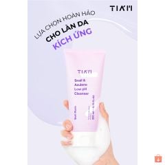 Sữa rửa mặt Tiam Snail & Azulene Low PH Cleanser 200ml