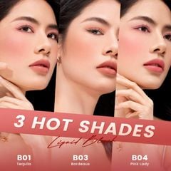 Má hồng dạng kem FOCALLURE Hangover Red Wine 4 màu đẹp tự nhiên