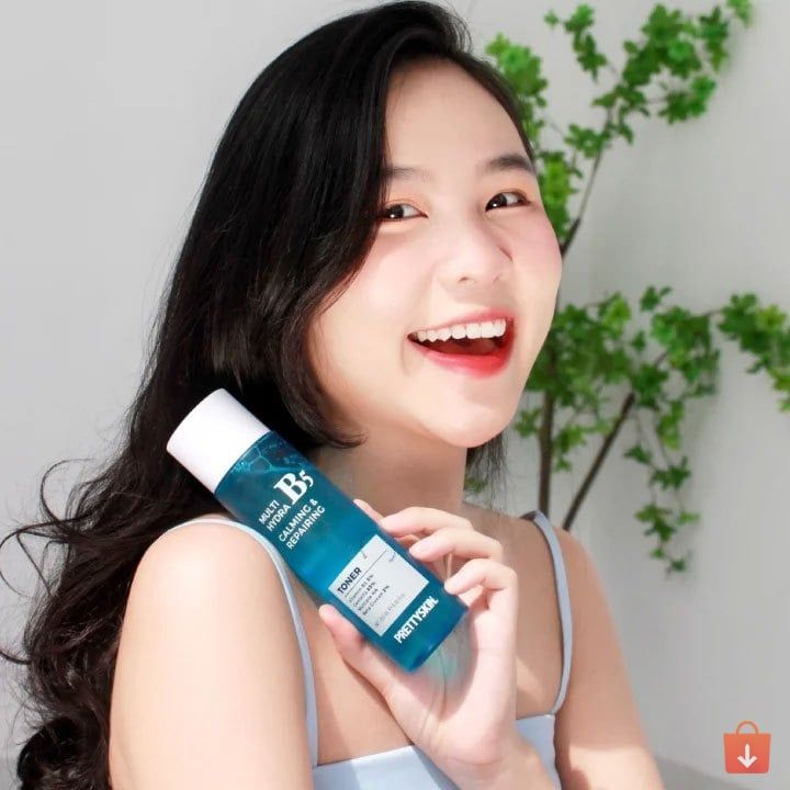 Nước Hoa Hồng Phục Hồi Dưỡng Trắng PrettySkin Multi Hydra B5 Calming & Repairing Toner 205ml Pretty Skin