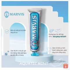 Kem Đánh Răng Marvis Loại Bỏ Mảng Bám Vết Ố Vàng Làm Trắng Răng