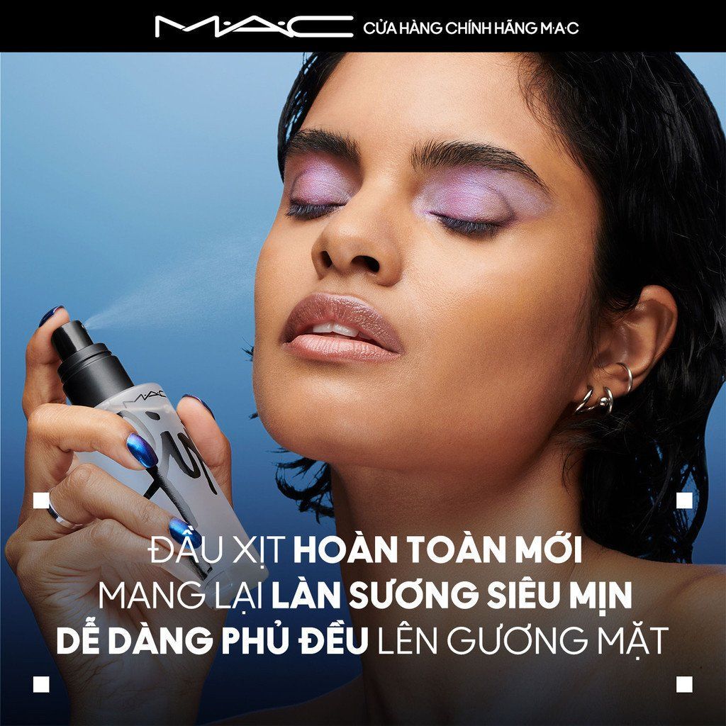 Xịt makeup đa năng MAC Fix+ Alcohol Free Multitasking Setting Spray 100ml không cồn, dưỡng ẩm làm mềm da và cố định lớp