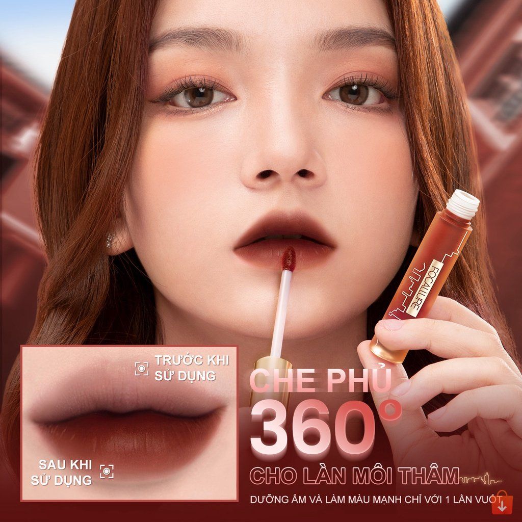 Son Nhung Lì Focallure Dưỡng Ẩm Lâu Trôi Mềm Mịn Cấp Ẩm 2.6g