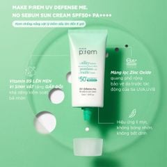 Kem Chống Nắng Make P:rem UV defense me Make Prem 50ml