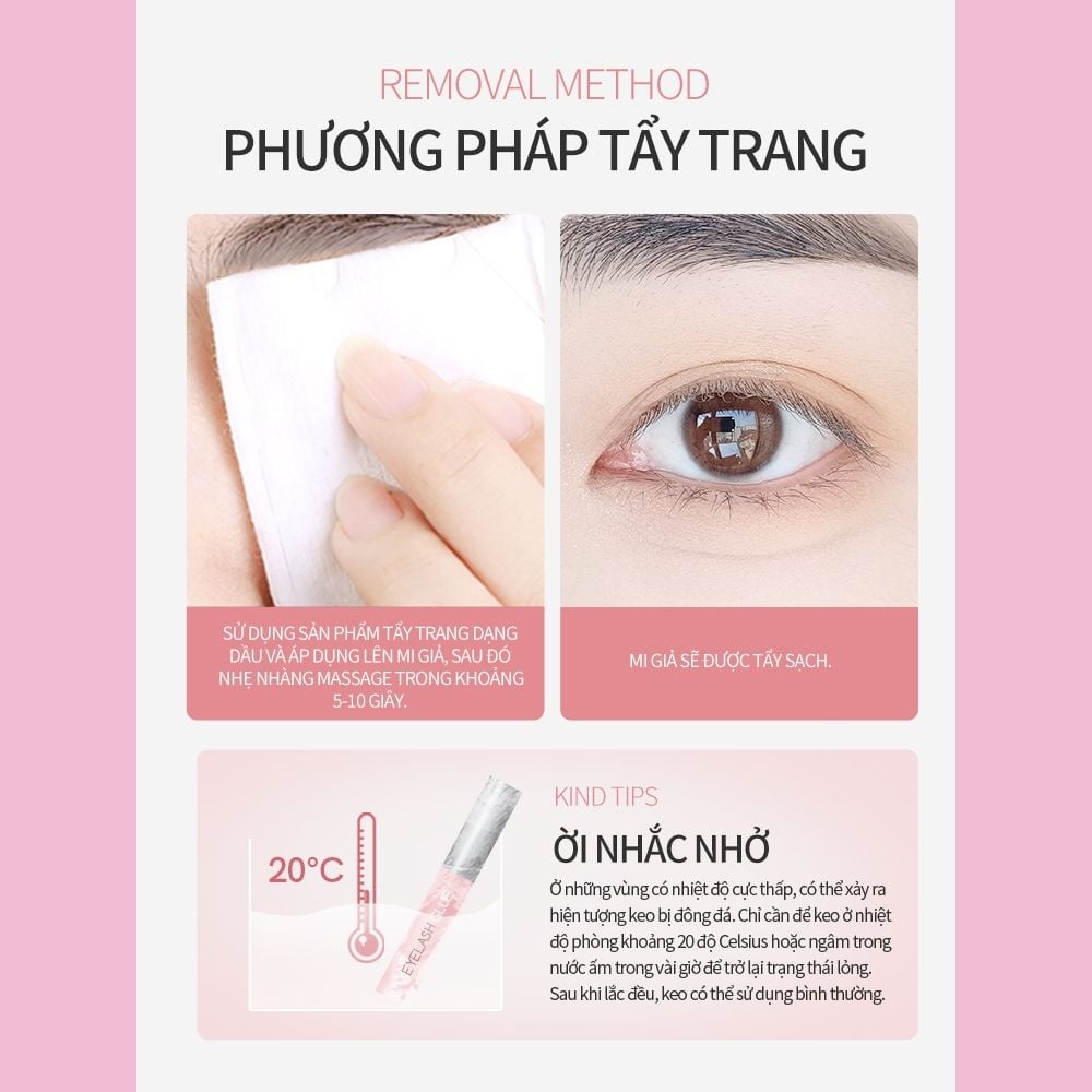 Keo dán mi Mlen Diary tự dính an toàn không gây kích nhanh khô và không mùi