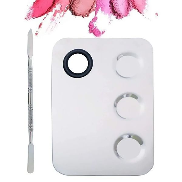Khay Dụng Cụ Trộn Nền Cherry Pro Mix Bằng Thép Sáng Chống Gỉ Tặng Kèm Cây Trộn