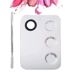 Khay Dụng Cụ Trộn Nền Cherry Pro Mix Bằng Thép Sáng Chống Gỉ Tặng Kèm Cây Trộn