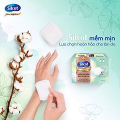 Bông Tẩy Trang Silcot Cao Cấp Hộp 66 Miếng