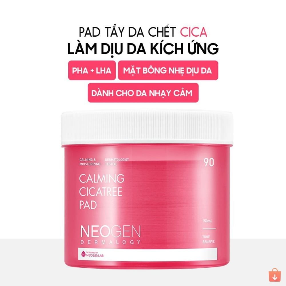 Toner Pad Tẩy Da Chết Neogen Dermalogy BHA, Cica, AHA, Niacinamide Dưỡng Ẩm Da, Se Khít Lỗ Chân Lông