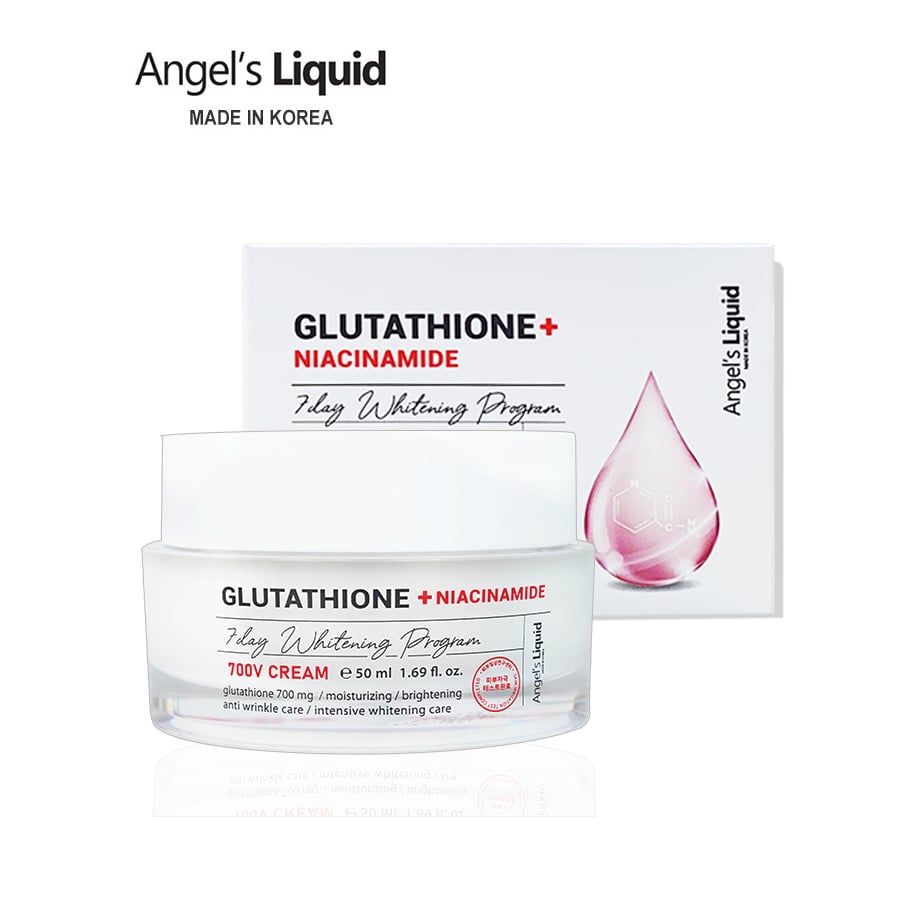 Kem dưỡng trắng Angel's Liquid Glutathione + 5% Niacinamide 7 day whitening program 700v cream 50ml