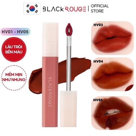 Son Kem Lì, Mịn Môi Black Rouge Half N Half Water Velvet 3.5g