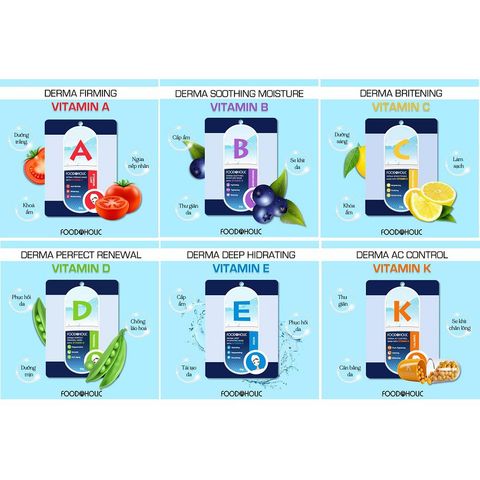 Mặt Nạ Giấy Chăm Sóc Da Toàn Diện Foodaholic Mask 23g
