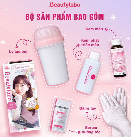 Kem nhuộm tóc tạo bọt Beauty Labo 125ml nội địa Nhật