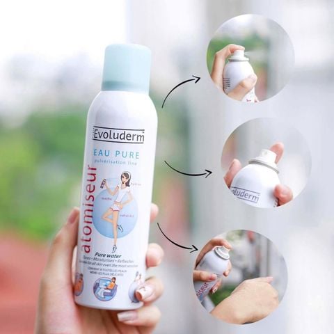 Xịt Khoáng Evoluderm Dưỡng Ẩm Cấp Nước & Làm Dịu Da