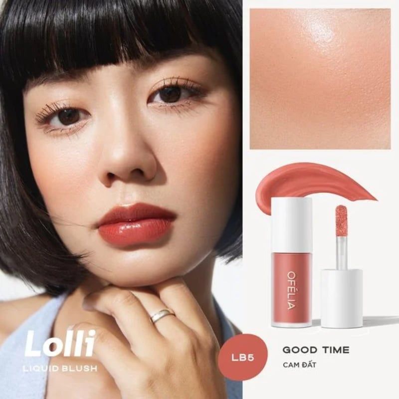 Má Hồng Kem OFÉLIA Lolli Liquid Blush (4.3g)