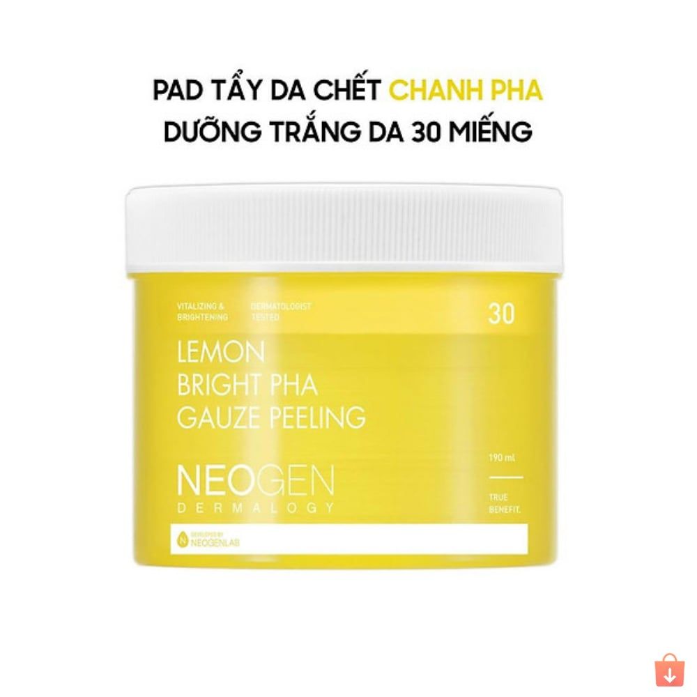 Toner Pad Tẩy Da Chết Neogen Dermalogy BHA, Cica, AHA, Niacinamide Dưỡng Ẩm Da, Se Khít Lỗ Chân Lông