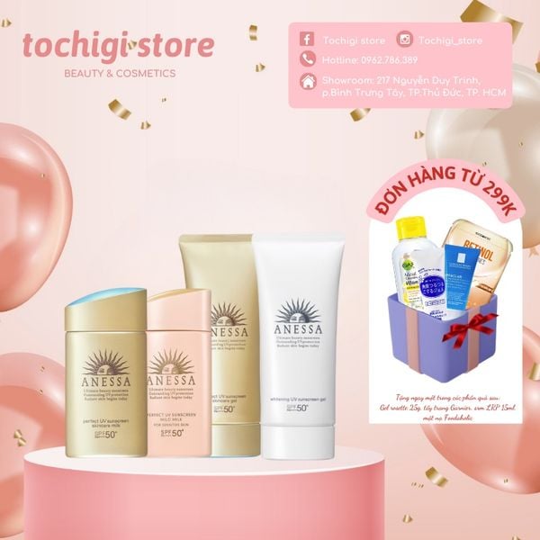 Kem chống nắng dưỡng da Anessa Perfect UV Sunscreen Nhật Bản