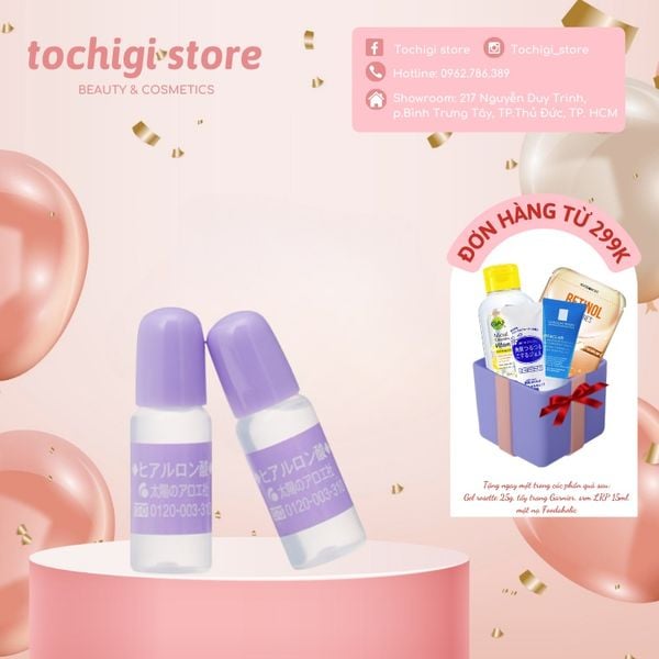 Tinh chất Serum HA Taiyou No Aloe Nhật Bản chỉ 1 giọt giúp làn da căng mọng