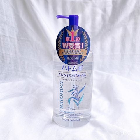 Dầu Tẩy Trang Hatomugi Dưỡng Ẩm Và Làm Sáng Da Nhật Bản 500ml