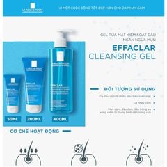 Gel Rửa Mặt Tạo Bọt Cho Da Dầu Nhạy Cảm La Roche Posay
