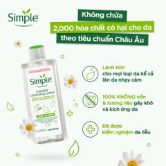 Nước Tẩy Trang Simple Micellar Cleansing Water 200ml
