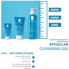 Gel Rửa Mặt Tạo Bọt Cho Da Dầu Nhạy Cảm La Roche Posay