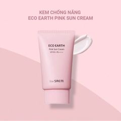 Kem Chống Nắng Nâng Tone, Kiềm Dầu Sắc Hồng the SAEM Eco Earth Pink Sun Cream 50g