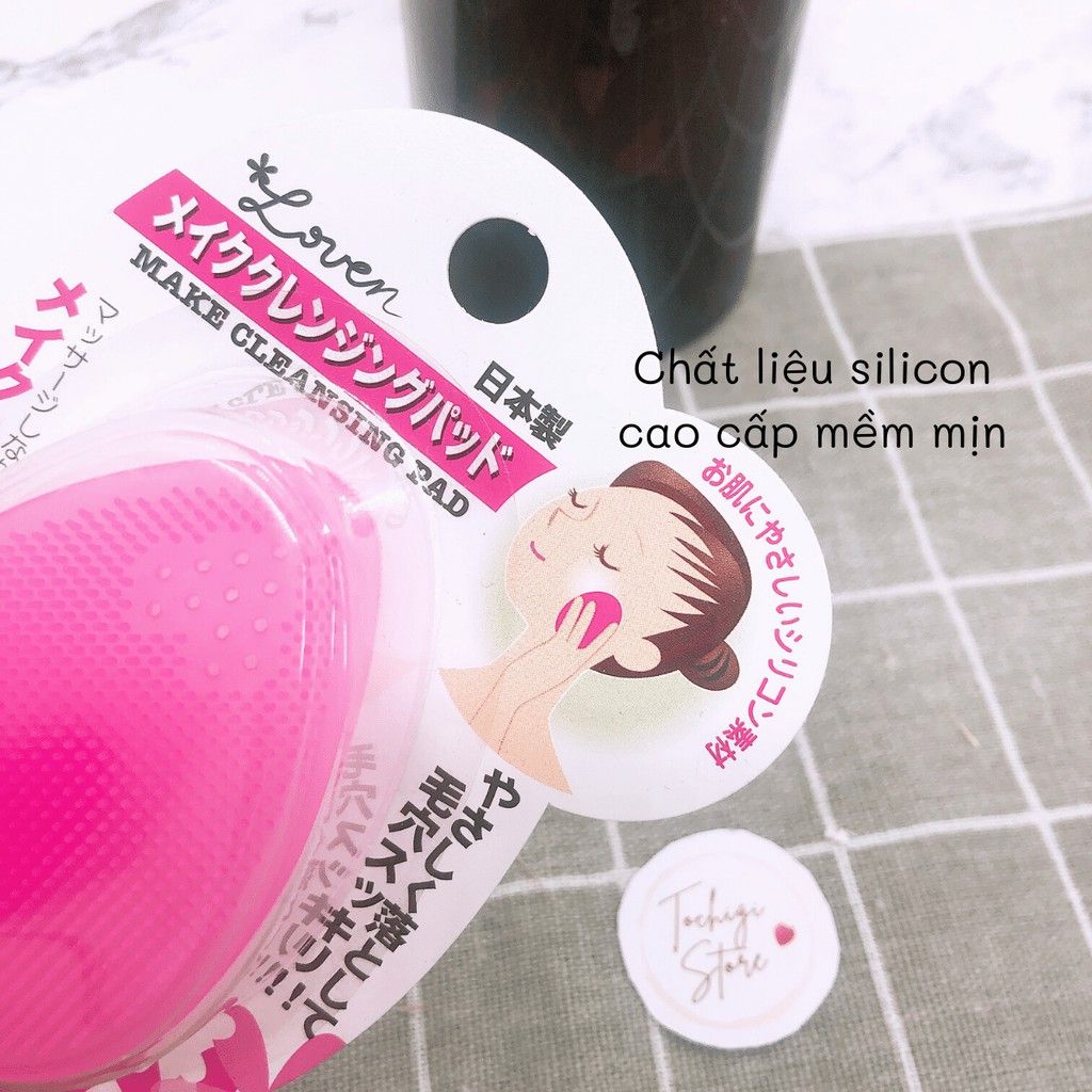 Miếng rửa mặt Silicon Seiwapro Loven Make Cleansing Pad Nhật Bản