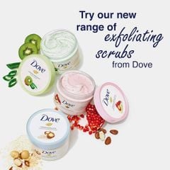 Tẩy da chết Dove Exfoliating Body Scrub Macadamia & Rice Milk 225ml
