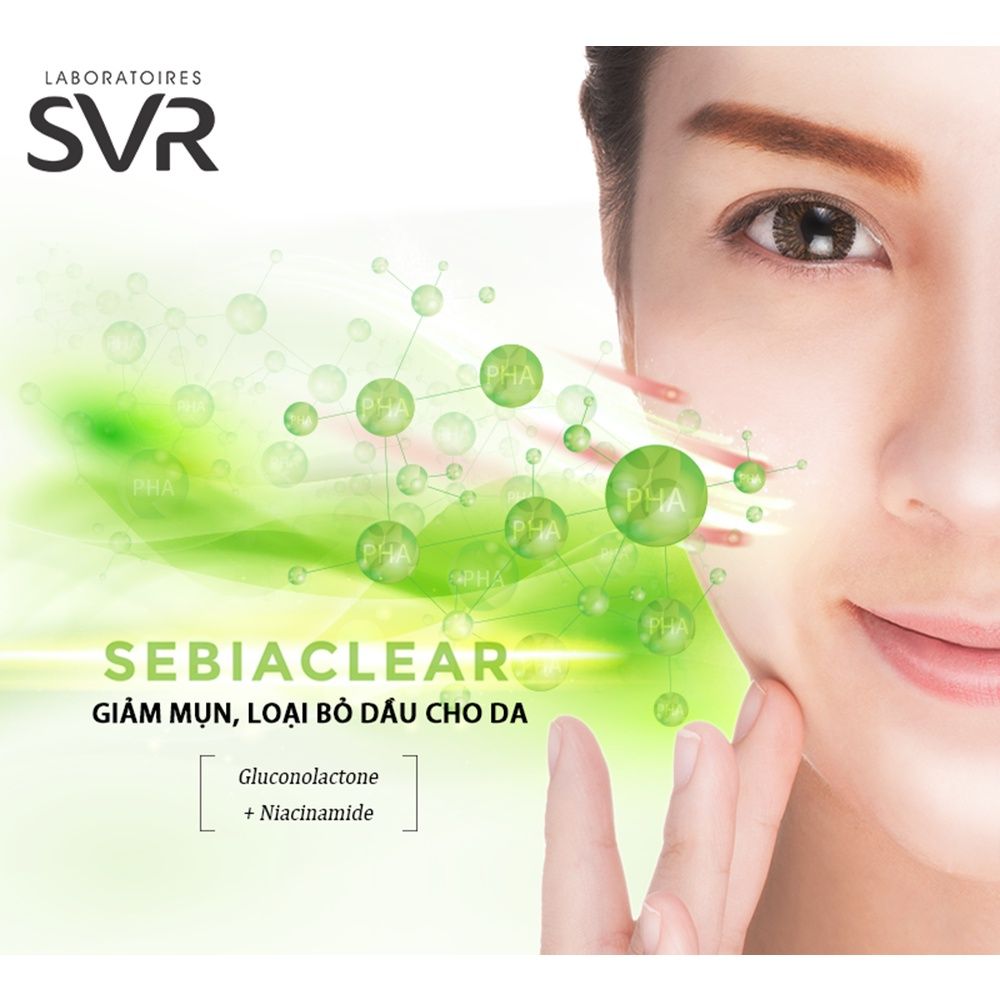 Gel rửa mặt cho da dầu mụn SVR Sebiaclear Gel Moussant