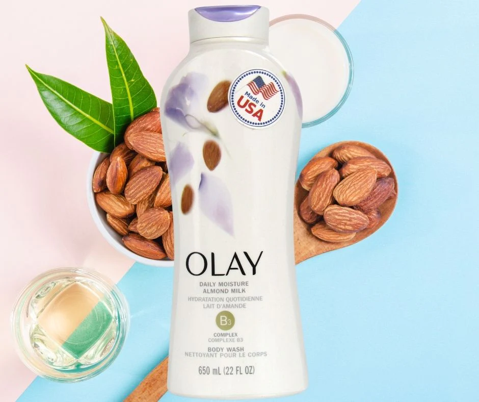 Sữa tắm Olay Daily Moisture Almond Milk B3 Complex Body Wash 650mL