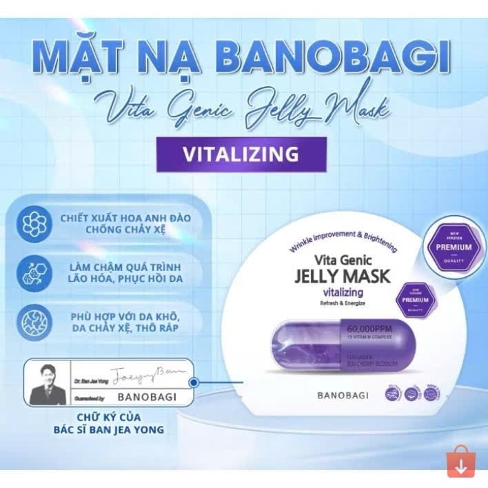 Mặt Nạ Banobagi Dưỡng Da Bổ Sung Vitamin Thần Thánh Banobagi Vita Genic Jelly Mask 30ml Hàn Quốc