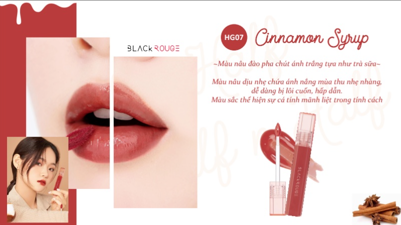Son bóng Black Rouge Half N Half Water Glow 31.2g (Ver 2)