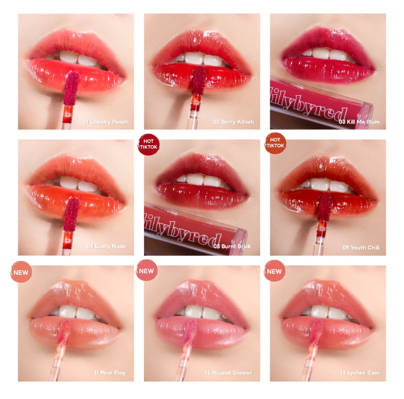 Son Tint Lilybyred Glassy Layer Fixing Tint Dạng Lỏng Lâu Trôi 3.8g