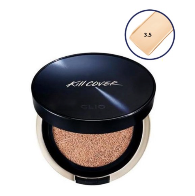 Phấn Nước Cushion Clio Kill Cover Founwear All New SPF50+ PA+++ Che Phủ Hoàn Hảo Lâu Trôi (Tặng kèm lõi)