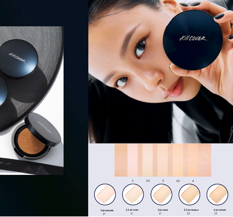 Phấn Nước Cushion Clio Kill Cover Founwear All New SPF50+ PA+++ Che Phủ Hoàn Hảo Lâu Trôi (Tặng kèm lõi)