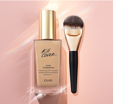 Kem Nền Bóng Mượt CLIO KILL COVER GLOW FOUNDATION SPF50+ PA++++ 38g