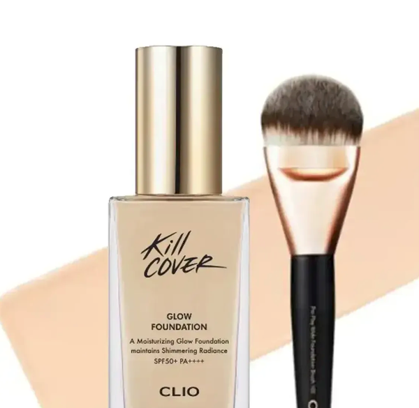 Kem Nền Bóng Mượt CLIO KILL COVER GLOW FOUNDATION SPF50+ PA++++ 38g