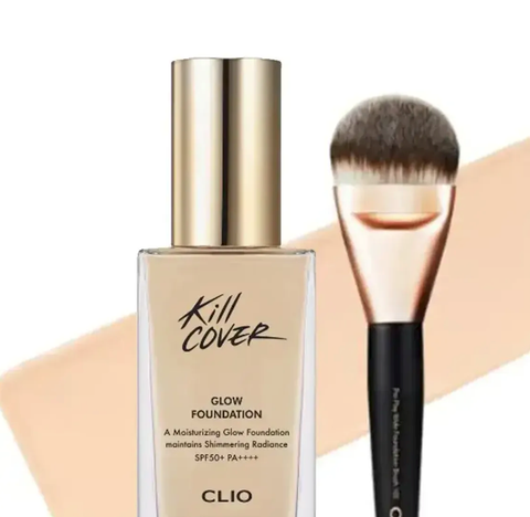 Kem Nền Bóng Mượt CLIO KILL COVER GLOW FOUNDATION SPF50+ PA++++ 38g