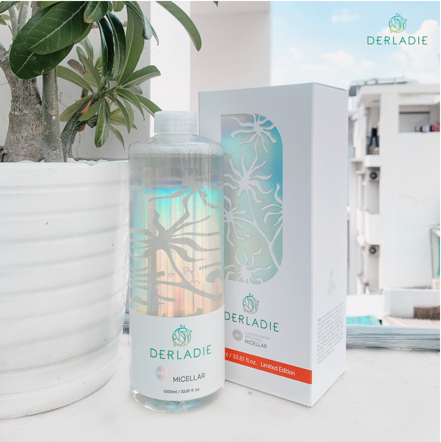 Nước Tẩy Trang Derladie Cleansing Water Witch Hazel làm sạch sâu cho da mụn 50ml/500ml